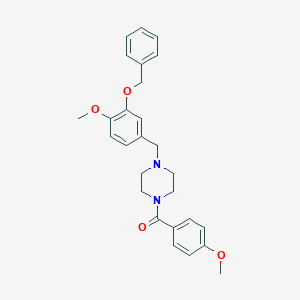 1-[3-(Benzyloxy)-4-methoxybenzyl]-4-(4-methoxybenzoyl)piperazine