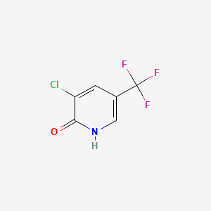 molecular formula C6H3ClF3NO B2478705 3-Chloro-2-hydroxy-5-(trifluoromethyl)pyridine CAS No. 76041-71-9; 79623-37-3
