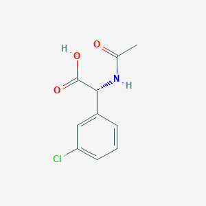 molecular formula C10H10ClNO3 B2478706 (R)-2-Acetamido-2-(3-chlorophenyl)acetic acid CAS No. 1821823-43-1