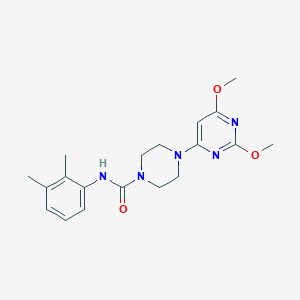 molecular formula C19H25N5O3 B2478708 4-(2,6-dimethoxypyrimidin-4-yl)-N-(2,3-dimethylphenyl)piperazine-1-carboxamide CAS No. 1021214-77-6