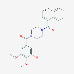 Naphthalen-1-yl-[4-(3,4,5-trimethoxy-benzoyl)-piperazin-1-yl]-methanone