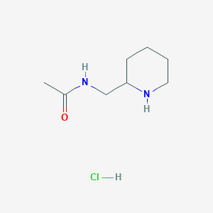 molecular formula C8H17ClN2O B2478733 N-[(piperidin-2-yl)methyl]acetamide hydrochloride CAS No. 860217-45-4