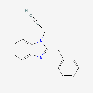 molecular formula C17H14N2 B2478736 2-Benzyl-1-(prop-2-yn-1-yl)-1H-benzo[d]imidazole CAS No. 42076-31-3