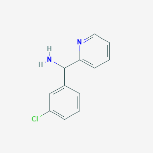 molecular formula C12H11ClN2 B2478737 (3-Chlorophenyl)(pyridin-2-yl)methanamine CAS No. 39930-15-9