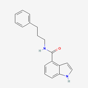 molecular formula C18H18N2O B2478738 N-(3-phenylpropyl)-1H-indole-4-carboxamide CAS No. 1183644-80-5
