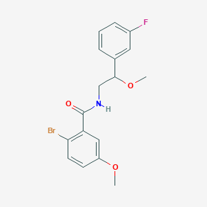 molecular formula C17H17BrFNO3 B2478740 2-bromo-N-(2-(3-fluorophenyl)-2-methoxyethyl)-5-methoxybenzamide CAS No. 1797183-20-0