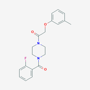 1-[4-(2-Fluoro-benzoyl)-piperazin-1-yl]-2-m-tolyloxy-ethanone