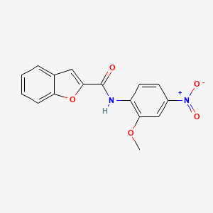 molecular formula C16H12N2O5 B2478750 N-(2-methoxy-4-nitrophenyl)-1-benzofuran-2-carboxamide CAS No. 432499-61-1