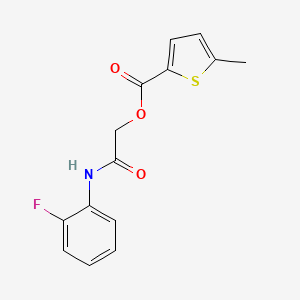 [2-(2-Fluoroanilino)-2-oxoethyl] 5-methylthiophene-2-carboxylate