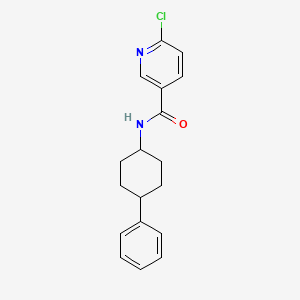 6-chloro-N-(4-phenylcyclohexyl)pyridine-3-carboxamide