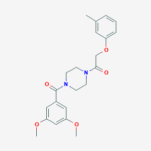 1-[4-(3,5-Dimethoxy-benzoyl)-piperazin-1-yl]-2-m-tolyloxy-ethanone