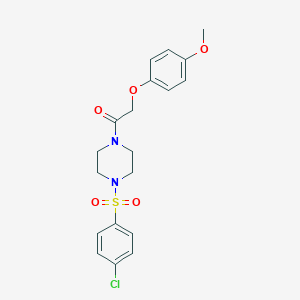 1-[4-(4-Chloro-benzenesulfonyl)-piperazin-1-yl]-2-(4-methoxy-phenoxy)-ethanone