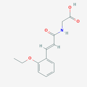 molecular formula C13H15NO4 B2478803 N-[(2E)-3-(2-Ethoxyphenyl)prop-2-enoyl]glycine CAS No. 899205-17-5