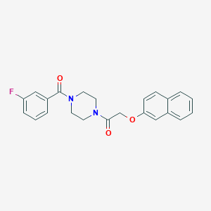 1-(3-Fluorobenzoyl)-4-[(2-naphthyloxy)acetyl]piperazine