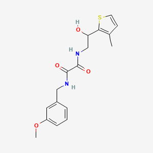 molecular formula C17H20N2O4S B2478828 N1-(2-hydroxy-2-(3-methylthiophen-2-yl)ethyl)-N2-(3-methoxybenzyl)oxalamide CAS No. 1351645-40-3