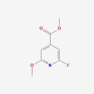 molecular formula C8H8FNO3 B2478832 Methyl 2-fluoro-6-methoxyisonicotinate CAS No. 1256788-56-3