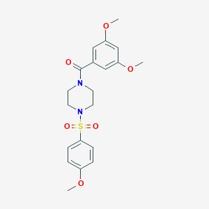 molecular formula C20H24N2O6S B247885 1-(3,5-Dimethoxybenzoyl)-4-[(4-methoxyphenyl)sulfonyl]piperazine 