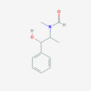 molecular formula C11H15NO2 B2478862 N-(1-hydroxy-1-phenylpropan-2-yl)-N-methylformamide CAS No. 91246-94-5