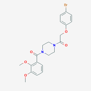 1-[(4-Bromophenoxy)acetyl]-4-(2,3-dimethoxybenzoyl)piperazine