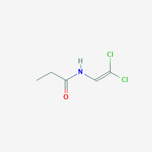 molecular formula C5H7Cl2NO B2478873 N-(2,2-dichloroethenyl)propanamide CAS No. 37001-11-9