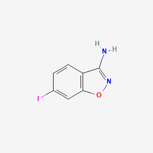 molecular formula C7H5IN2O B2478895 6-Iodobenzo[d]isoxazol-3-amine CAS No. 1260902-18-8