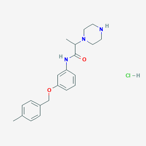 B024789 alpha-Methyl-3'-((p-methylbenzyl)oxy)-1-piperazineacetanilide hydrochloride CAS No. 19644-91-8