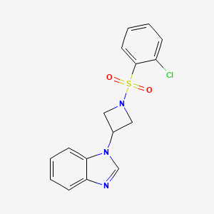 1-[1-(2-Chlorophenyl)sulfonylazetidin-3-yl]benzimidazole