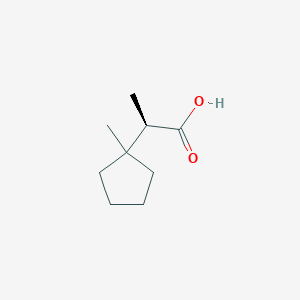 (2R)-2-(1-Methylcyclopentyl)propanoic acid