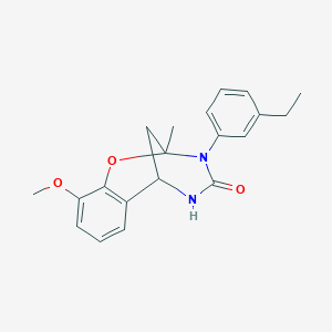 molecular formula C20H22N2O3 B2478921 3-(3-乙基苯基)-10-甲氧基-2-甲基-2,3,5,6-四氢-4H-2,6-甲烷-1,3,5-苯并恶二唑-4-酮 CAS No. 899962-52-8