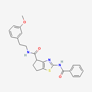 2-benzamido-N-(3-methoxyphenethyl)-5,6-dihydro-4H-cyclopenta[d]thiazole-4-carboxamide