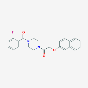 1-(2-Fluorobenzoyl)-4-[(2-naphthyloxy)acetyl]piperazine