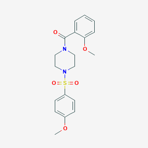 1-(2-Methoxybenzoyl)-4-[(4-methoxyphenyl)sulfonyl]piperazine