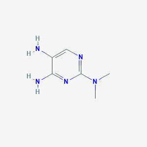 molecular formula C6H11N5 B2478940 2-N,2-N-二甲基嘧啶-2,4,5-三胺 CAS No. 45939-75-1