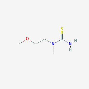 molecular formula C5H12N2OS B2478945 1-(2-甲氧基乙基)-1-甲基硫脲 CAS No. 955399-56-1