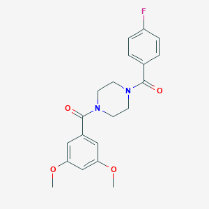 (3,5-Dimethoxy-phenyl)-[4-(4-fluoro-benzoyl)-piperazin-1-yl]-methanone
