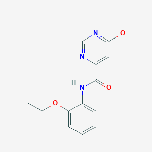 molecular formula C14H15N3O3 B2478955 N-(2-乙氧苯基)-6-甲氧嘧啶-4-甲酰胺 CAS No. 2034282-03-4