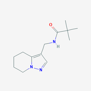 molecular formula C13H21N3O B2478968 N-((4,5,6,7-tetrahydropyrazolo[1,5-a]pyridin-3-yl)methyl)pivalamide CAS No. 2034245-86-6