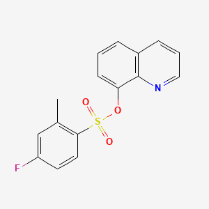 Quinolin-8-yl 4-fluoro-2-methylbenzenesulfonate