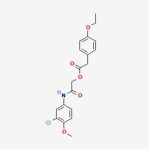 molecular formula C19H20ClNO5 B2478976 [(3-Chloro-4-methoxyphenyl)carbamoyl]methyl 2-(4-ethoxyphenyl)acetate CAS No. 876933-43-6