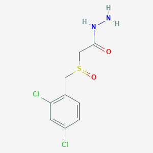 molecular formula C9H10Cl2N2O2S B2478978 2-[(2,4-Dichlorobenzyl)sulfinyl]acetohydrazide CAS No. 956159-44-7
