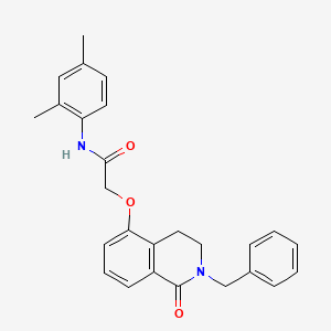 2-((2-benzyl-1-oxo-1,2,3,4-tetrahydroisoquinolin-5-yl)oxy)-N-(2,4-dimethylphenyl)acetamide