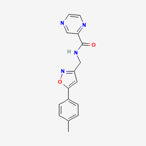 N-((5-(p-tolyl)isoxazol-3-yl)methyl)pyrazine-2-carboxamide