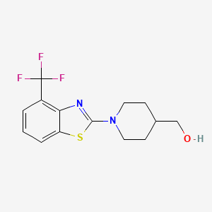 {1-[4-(Trifluoromethyl)-1,3-benzothiazol-2-yl]piperidin-4-yl}methanol