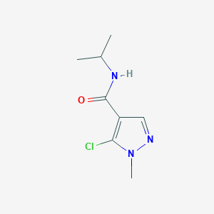 molecular formula C8H12ClN3O B2478995 5-chloro-N-isopropyl-1-methyl-1H-pyrazole-4-carboxamide CAS No. 648427-00-3