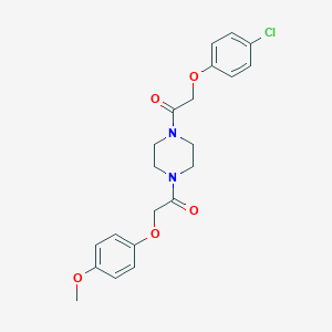 1-[(4-Chlorophenoxy)acetyl]-4-[(4-methoxyphenoxy)acetyl]piperazine