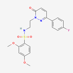 N-(2-(3-(4-fluorophenyl)-6-oxopyridazin-1(6H)-yl)ethyl)-2,4-dimethoxybenzenesulfonamide