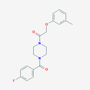 1-[4-(4-Fluoro-benzoyl)-piperazin-1-yl]-2-m-tolyloxy-ethanone