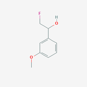 molecular formula C9H11FO2 B2479025 2-Fluoro-1-(3-methoxyphenyl)ethan-1-ol CAS No. 40733-99-1