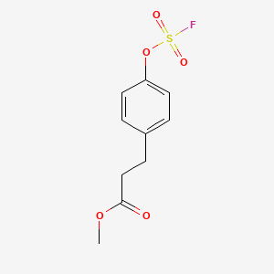 molecular formula C10H11FO5S B2479029 Methyl 3-(4-fluorosulfonyloxyphenyl)propanoate CAS No. 2411265-07-9