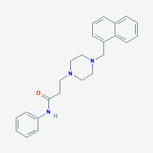 molecular formula C24H27N3O B247903 3-[4-(naphthalen-1-ylmethyl)piperazin-1-yl]-N-phenylpropanamide 